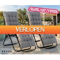 Voordeelvanger.nl: 2 x Sevva Zero Gravity loungestoelen