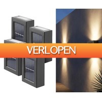 Voordeelvanger.nl 2: 4 x Up Down solar buitenlamp
