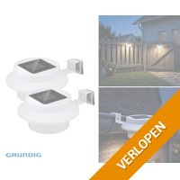 2 x solar dakgootlamp