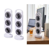 2 x Oplaadbare driedubbele ventilator