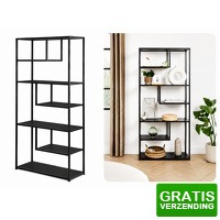 Bekijk de deal van DealDonkey.com: Lifa Living Wandkast Saint-tropez - 82 x 34 x 175 cm - zwart