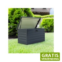 DealDonkey.com: Garden Hero Tuin Opbergbox - 350 liter - Staal - 120 x 61 x 63 cm - met slot