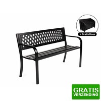Bekijk de deal van DealDonkey.com: Nexxt Tuinbank - Staal - 125 x 53 x 77 cm + Gratis Hoes