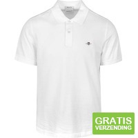 Gant Shield Pique Poloshirt wit