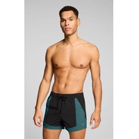 Bekijk de deal van 1dagactie.nl: Puma Zwembroek Heren Shorts Crinkle Colour Block zwart / Mint Jelly