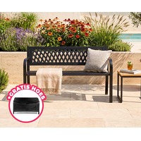 Stalen design tuinbank