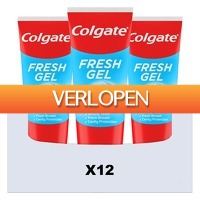 Plein.nl: 12 x Colgate tandpasta Fresh Gel