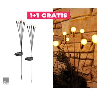 Voordeelvanger.nl 2: 2 x Solar tuinlamp met sprieten