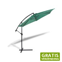 DealDonkey.com: 909 Outdoor Hangende Parasol 300cm - Donkergroen
