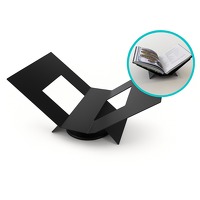 XEMM Boekenstandaard - 32 x 20 x 15,5 cm - Metaal - zwart
