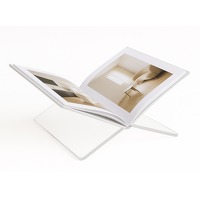 XEMM Boekenstandaard - Acryl - Transparant - 34,5 x 24 x 14 cm