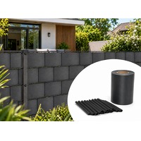 DealDonkey.com: Jonska Vlechtband Privacyfolie - PVC - 35 m - Antraciet