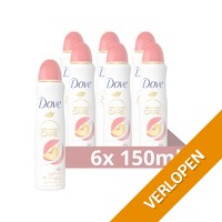 6 x Dove deodorant spray Perzik