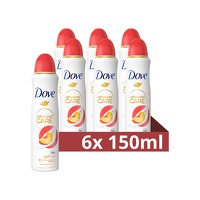 Bekijk de deal van Plein.nl: 6 x Dove deodorant spray Perzik