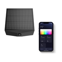 FlinQ Orion Smart Solar Wandlamp - Solar Tuinverlichting - Bewegingssensor - zwart