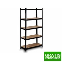 Bekijk de deal van DealDonkey.com 4: Profeco heavy duty XL opbergrek 180 x 120 cm - Stellingkast - zwart