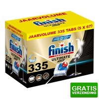 Bekijk de deal van Plein.nl: 5 x Finish vaatwastabletten Ultimate Plus Fresh 67 stuks