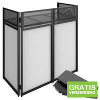 Vonyx DB4 DJ Booth met hoekplaten