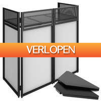 MaxiAxi.com: Vonyx DB4 DJ Booth met hoekplaten