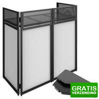 Bekijk de deal van MaxiAxi.com: Vonyx DB4 DJ Booth met hoekplaten