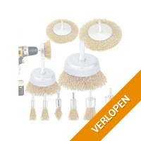 XEMM staalborstel set voor boormachine
