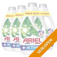 4 x Ariel vloeibaar wasmiddel Active + Odor Defense