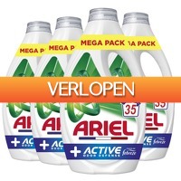Plein.nl: 4 x Ariel vloeibaar wasmiddel Active + Odor Defense