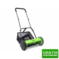 Bekijk de deal van DealDonkey.com 3: Profeco handmaaier 30 cm - Handgrasmaaier - Kooimesmaaier met 18 L opvangbak