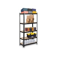Bekijk de deal van DealDonkey.com 4: Profeco Stellingkast - zwart - 180 x 90 x 40 cm