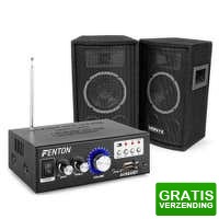 Bekijk de deal van MaxiAxi.com: Vonyx geluidsbox met versterker