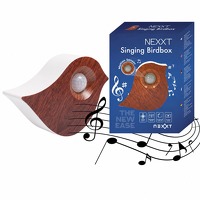 Bekijk de deal van DealDonkey.com 2: Nexxt Vogelgeluiden Vogel - Met Bewegingssensor - Houtlook