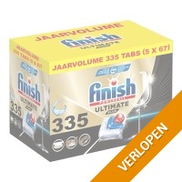 5 x Finish vaatwastabletten Ultimate Plus Fresh 67 stuks