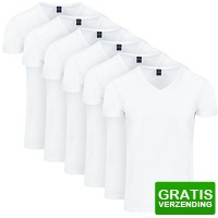 Bekijk de deal van Suitableshop: Suitable Vitasu T-Shirt V-Hals wit 6-Pack