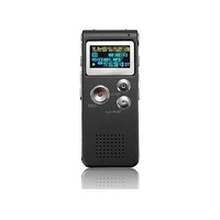Fedec Voicerecorder - 8 GB - Tot 560 Uur Opname - Voice Control - zwart