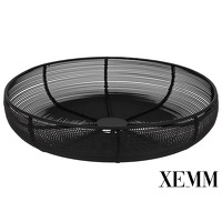 XEMM Fruitmand Pim - Draadmand - 29 x 29 cm - zwart