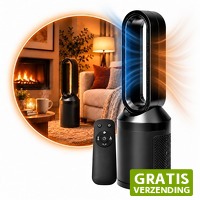 DealDonkey.com: Nexxt 2-in-1 Bladeless Ventilator & Heater XXL - 2000 W - zwart