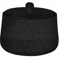 Jens Living Opbergpot Xl Mango - zwart