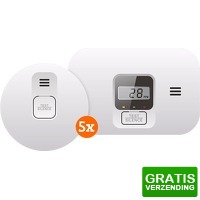Bekijk de deal van Coolblue.nl 2: 5 x ELRO Blue Line CBFS36 rookmelder