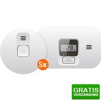 Bekijk de deal van Coolblue.nl 3: 5 x Elro Blue Line CBFS58 R rookmelder