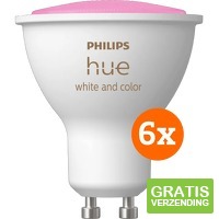 6 x Philips Hue White and Color GU10