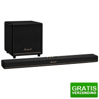 Bekijk de deal van iBOOD.be: Marshall Heston 120 soundbar en subwoofer
