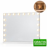 Bekijk de deal van DealDonkey.com: XEMM Hollywood Spiegel 18 Led Lampen - wit