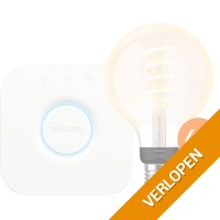 4 x Philips Hue filament Globe en Bridge