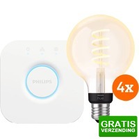 Bekijk de deal van Coolblue.nl 2: 4 x Philips Hue filament Globe en Bridge