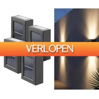 Voordeelvanger.nl 2: 4 x Up Down solar buitenlampen