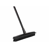 Bekijk de deal van DealDonkey.com 3: GS Rubberen Bezem - Telescopische Steel 68-120 cm - Met Vloerwisser - zwart