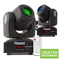 2 x BeamZ Panther 40 LED moving heads