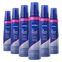 6 x Nivea haarmousse Care & Hold