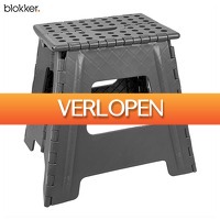 GeheimeDeals.nl: Blokker Opstapje Hoog 37 cm  Inklapbaar  Antislip  Max. 125 kg