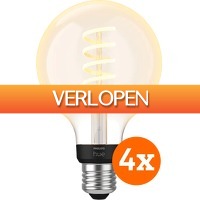 Coolblue.nl 3: 4 x Philips Hue filamentlamp